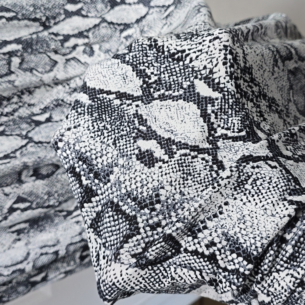 Black & White Snake Print Maxi Dress - Picture 7 of 16